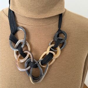 Nice Necklace With Fabric cord